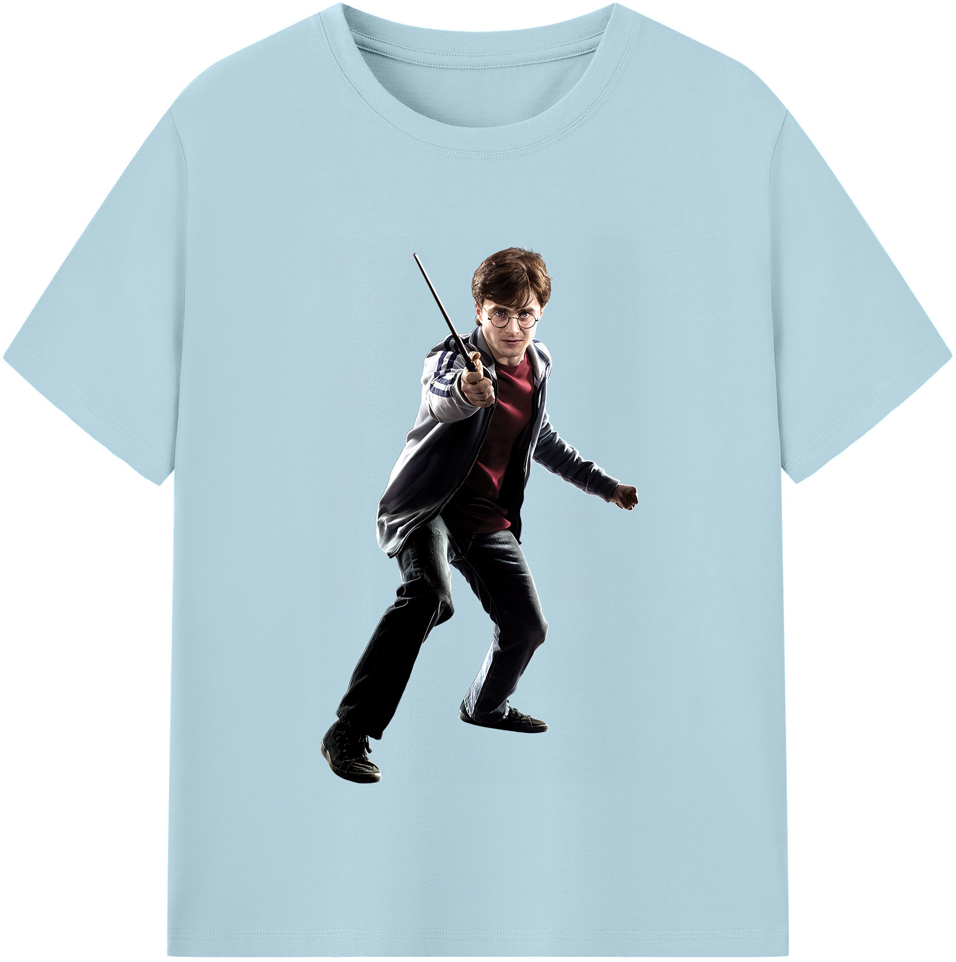 （画像用） Harry Potter ハリー・ポッターシリーズ 綿100％半袖Tシャツ（フロントプリント）